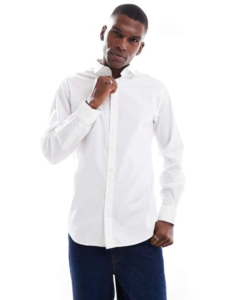 Jack & Jones slim fit shirt in white