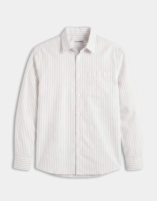 Jack & Jones – Biała koszula popelinowa w paski, 6 z 9