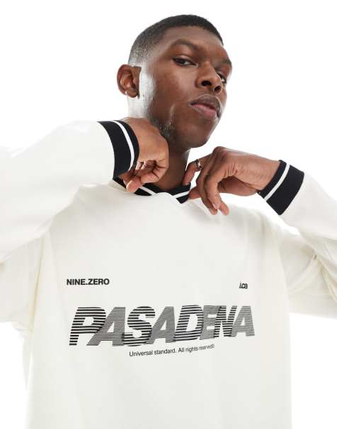 Jack & Jones – Biały dżersejowy T-shirt w piłkarskim stylu - view 1
