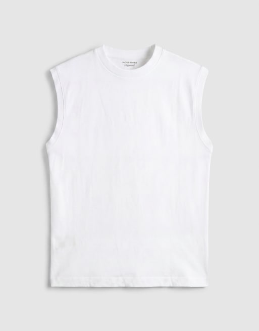 Jack & Jones – Biały pudełkowy podkoszulek oversize, 6 z 9