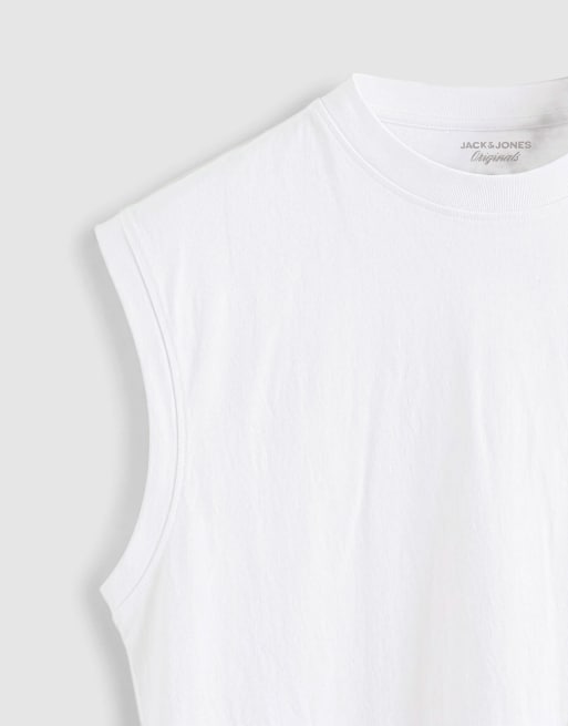 Jack & Jones – Biały pudełkowy podkoszulek oversize, 9 z 9