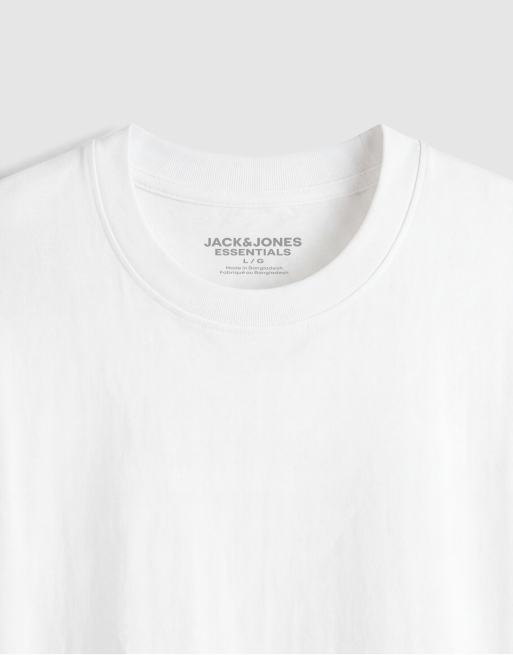 Jack & Jones biały t-shirt oversize, 10 z 10