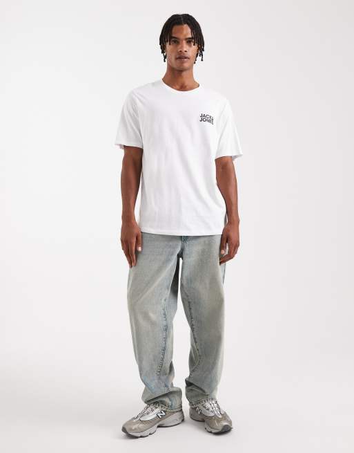 Jack & Jones – Biały T-shirt z logo z przodu, 2 z 5