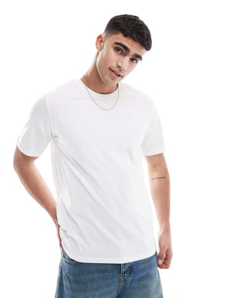 Jack & Jones – Biały T-shirt z uszlachetnianej tkaniny - view 1