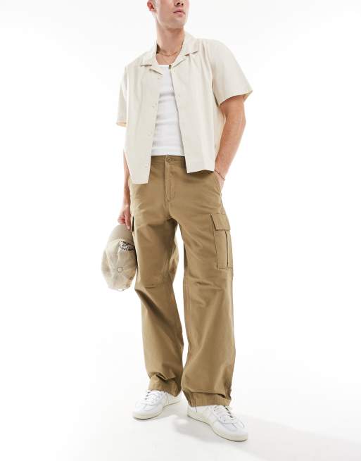 Jack & Jones - Bill Barkley - Cargobroek met wijde pasvorm in beige