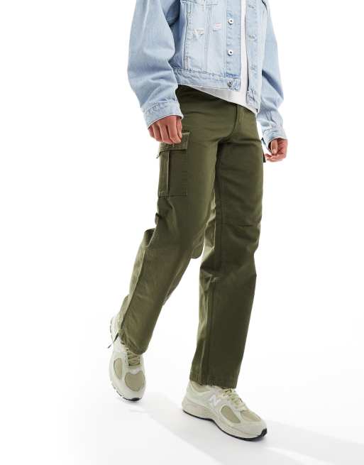 Jack & Jones - Bill Barkley - Cargobroek met wijde pasvorm in kaki