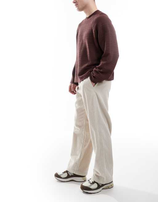 Jack & Jones – Bill – Beiga, vida manchesterbyxor med resårmidja, 4 av 5
