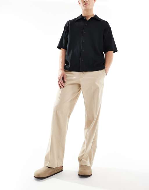 Jack & Jones - Bill - Beige chinos med brede ben 