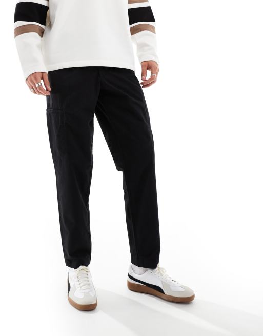 Jack & Jones - Bill - Cargobroek met wijde pasvorm en verborgen zak in zwart
