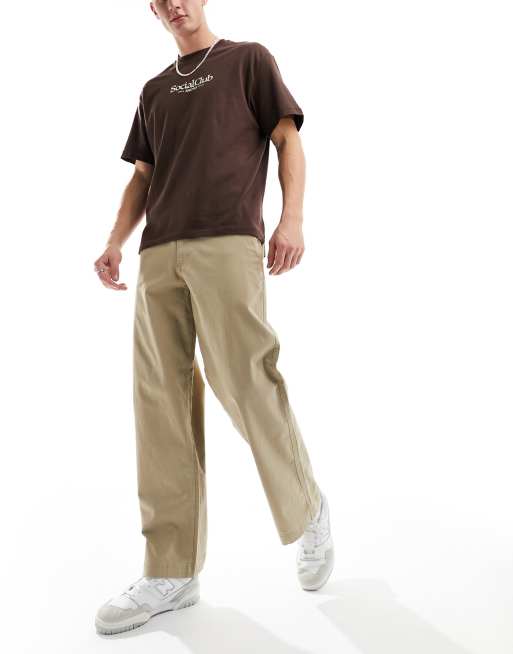 Jack & Jones - Bill - Chino's met wijde pasvorm in beige