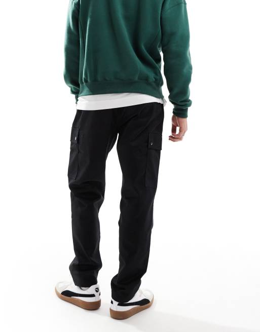 Jack & Jones – Bill – Czarne spodnie bojówki o szerokim kroju, 3 z 5