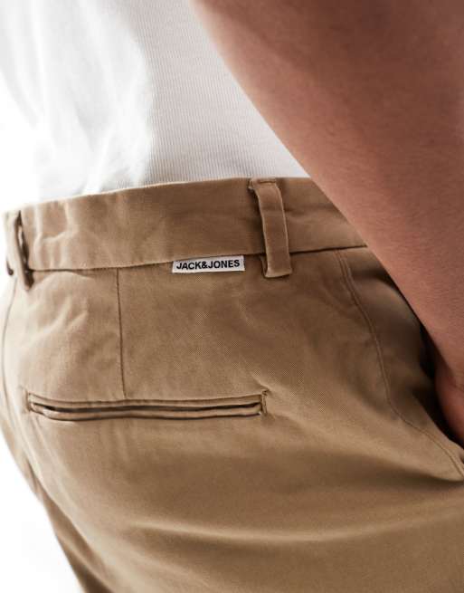 Jack & Jones – Bill – Jasnobrązowe szorty chinosy o obszernym kroju, 5 z 5