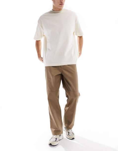 Jack & Jones - Bill - Pantalon chino large de travail - Beige - view 1