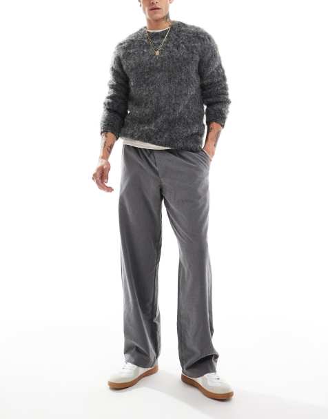 Jack & Jones - Bill - Pantaloni eleganti ampi grigi con pieghe sul davanti - view 1