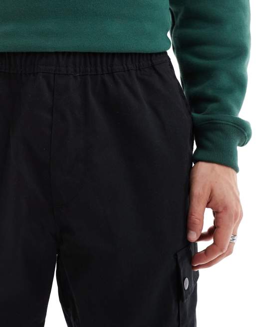 Jack & Jones - Bill - Sorte cargobukser i bred pasform, 5 af 5