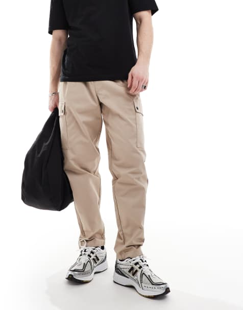 Jack & Jones bill wide fit cargo pants in beige - view 1