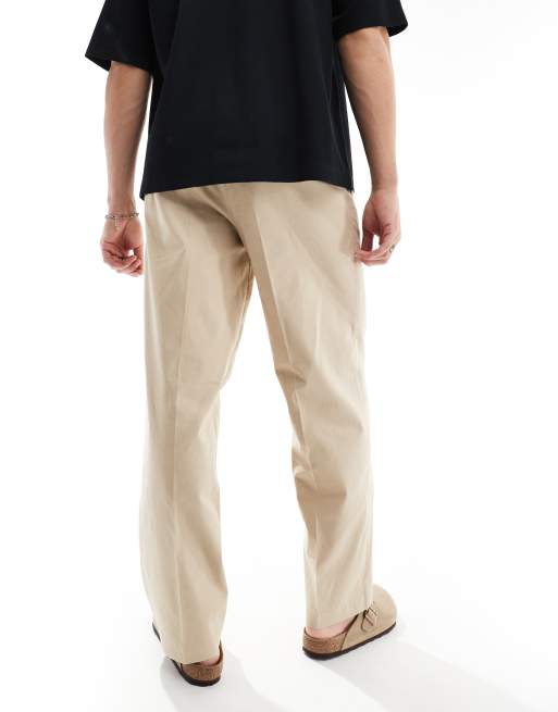 CHINO WIDE PANTS 2 （BEIGE） jackjones-