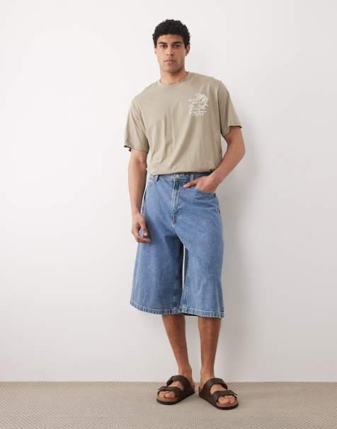 Jack & Jones - Billy - Bermuda en jean long - Bleu moyen - view 1