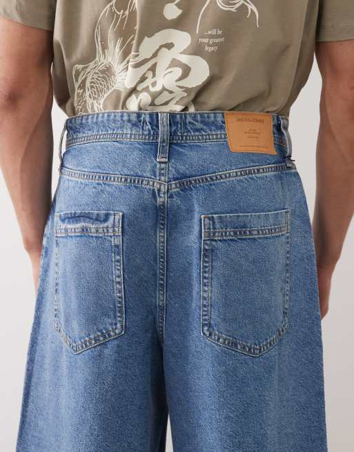 Jack & Jones – Billy – Mellanblå, långa jeansshorts, 3 av 5