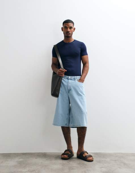Jack & Jones - Billy - Pantalones cortos vaqueros azul claro de corte alargado - view 1