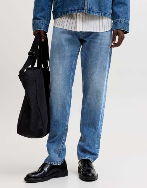 Jack & Jones – Blå, avslappnade jeans - view 1