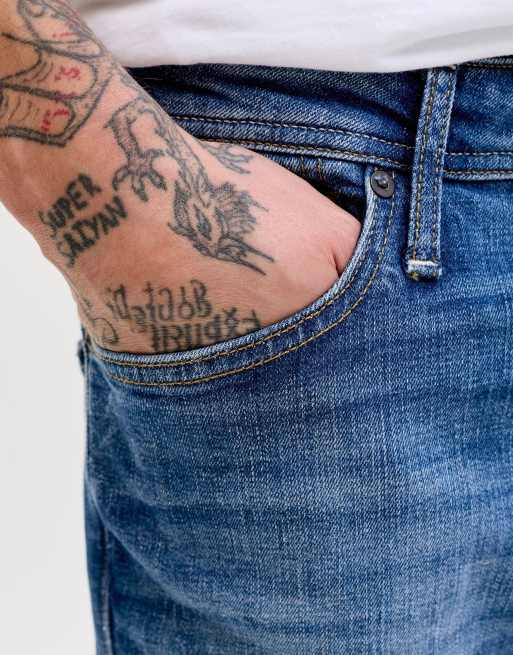 Jack & Jones - Blå jeans i regular fit, 4 af 7