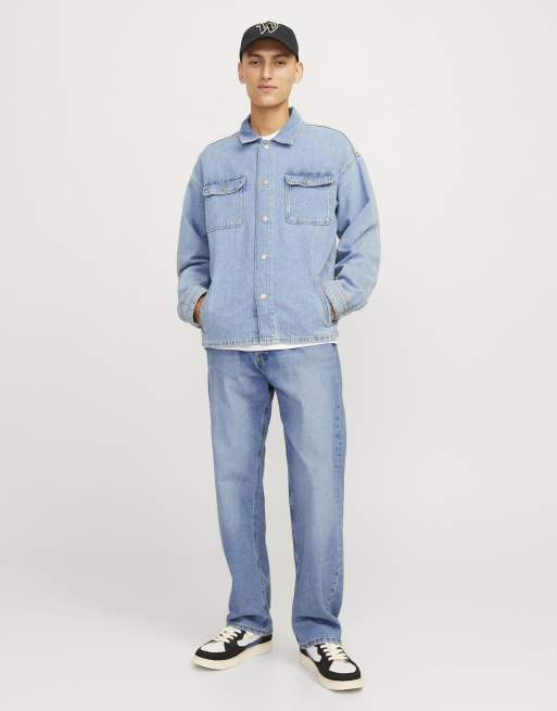 Jack & Jones – Blå jeans med ledig passform