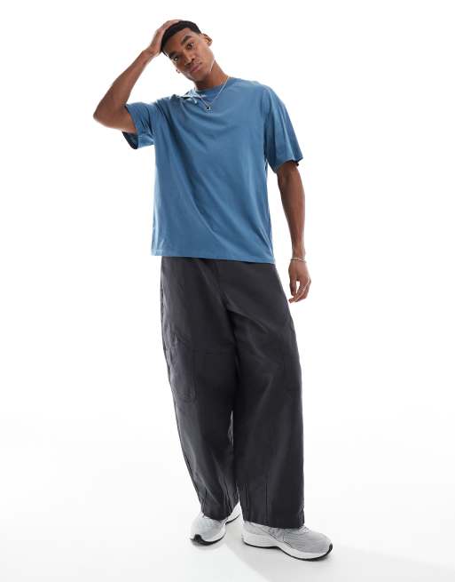 Jack & Jones - Blå oversized T-shirt, 2 af 4