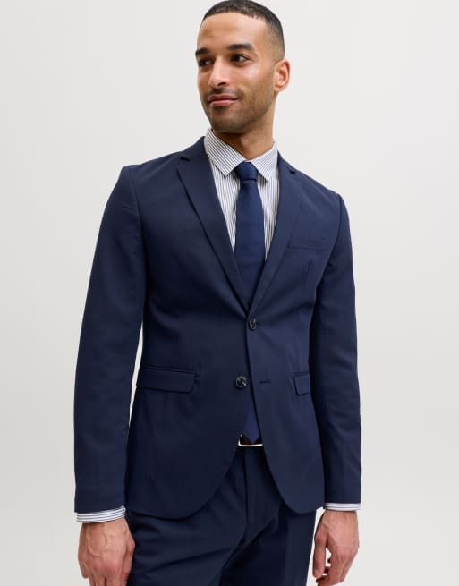 Jack & Jones blazer à simple boutonnage bleu marine foncé, 6 de 7