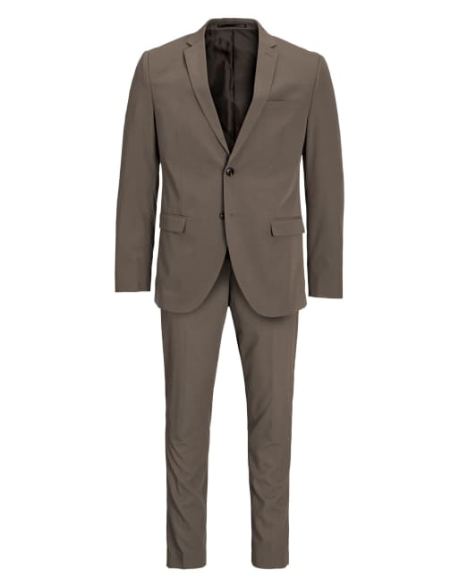 Jack & Jones blazer à simple boutonnage et pantalon ajusté en morille, 7 de 7