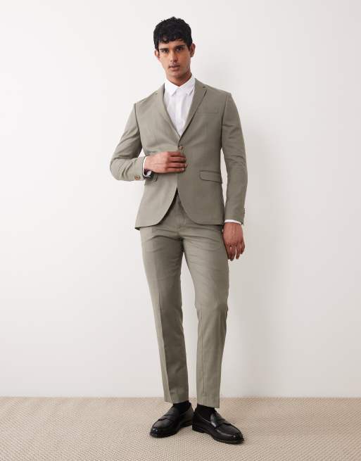 Jack & Jones - Blazer da abito slim verde salvia, 2 di 5