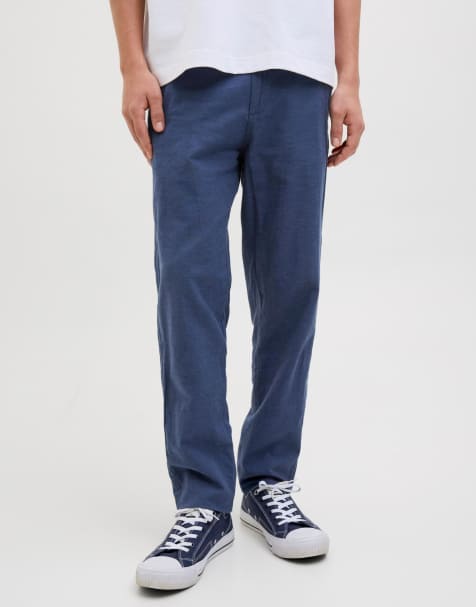 Jack & Jones – Blekt jeansblå chinos - view 1