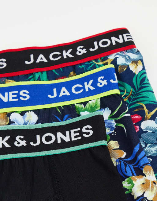 Jack & Jones – Blommiga trunks i 3-pack, 4 av 4