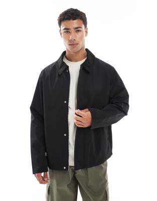 Jack & Jones - Blouson Harrington avec col en velours côtelé - Noir