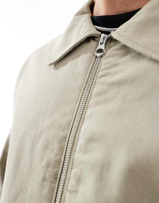Jack & Jones - Blouson Harrington oversize - Crème, 4 de 4