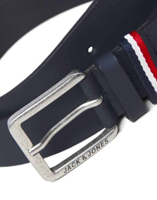 Jack & Jones bælte i mørkeblå, 3 af 4