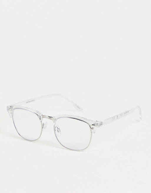 Jack & Jones blue light filter glasses with clear frames