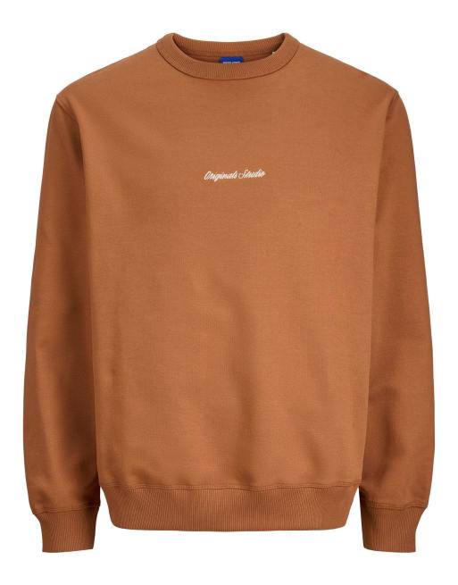 Jack & Jones – Bluza w kolorze terakoty z logo na środku , 7 z 7