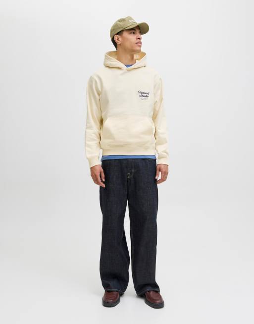 Jack & Jones – Bluza z kapturem w kolorze antycznej bieli, 3 z 5