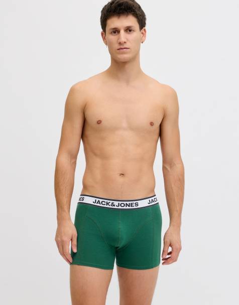Jack & Jones boksershorts i mørkegrøn - view 1
