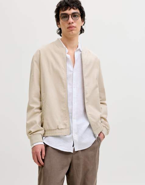 Jack & Jones Bomber jacket in ancient scroll - view 1