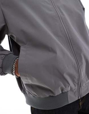 Jack & Jones Bomber Jacket In Gray