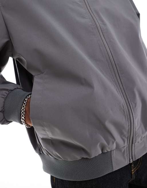 Jack & Jones bomber jacket in gray