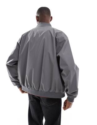 ジャケット・アウター Herringbone Work Bomber short Jac Gray jackjones-