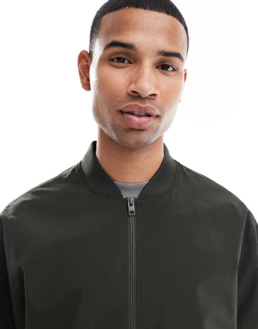 Jack & Jones bomber jacket in green | ASOS