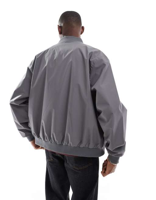 Jack & Jones bomber jacket in grey, 3 of 4