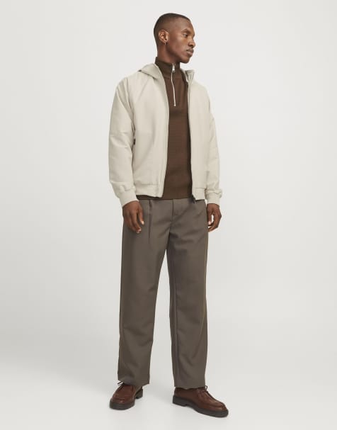 Jack & Jones Bomber jacket in moonbeam - view 1