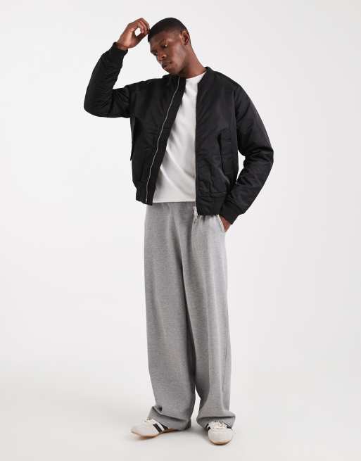 Jack & Jones bomber jacket with contrast lining in black, 2 of 5
