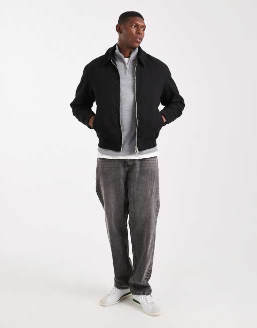 Jack & Jones - Bomber stile harrington nero, 2 di 5