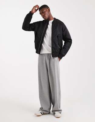 Jack & Jones Bomber With Contrast Lining In Black